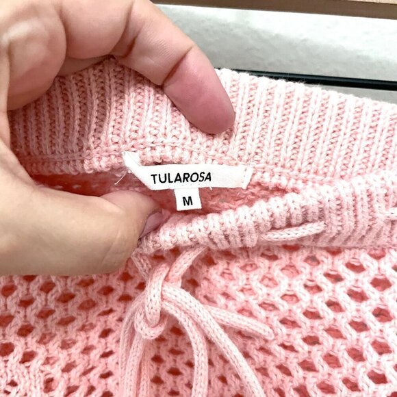 NWT REVOLVE Tularosa Andy Off Shoulder Sweater Pink Long Sleeve Size M - Picture 5 of 8